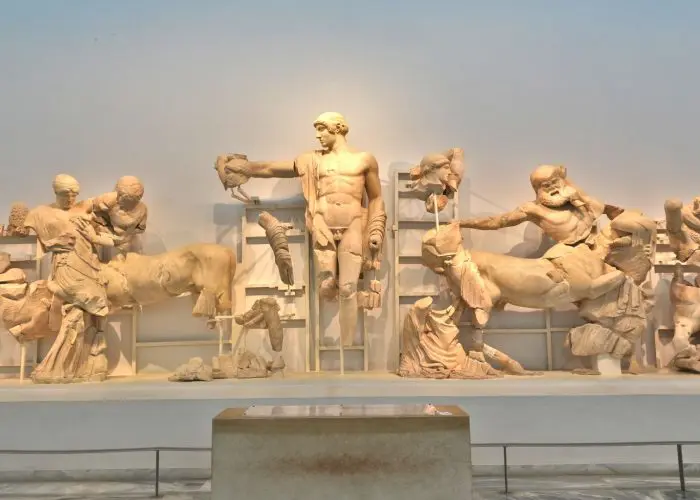 Olympia statues, Ancient Olympia, greece