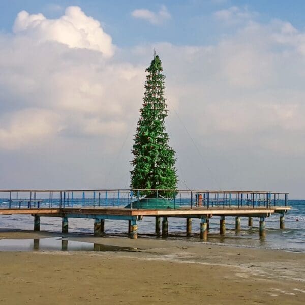 Christmas-tree-on-Larnaca-Pier-Cyprus