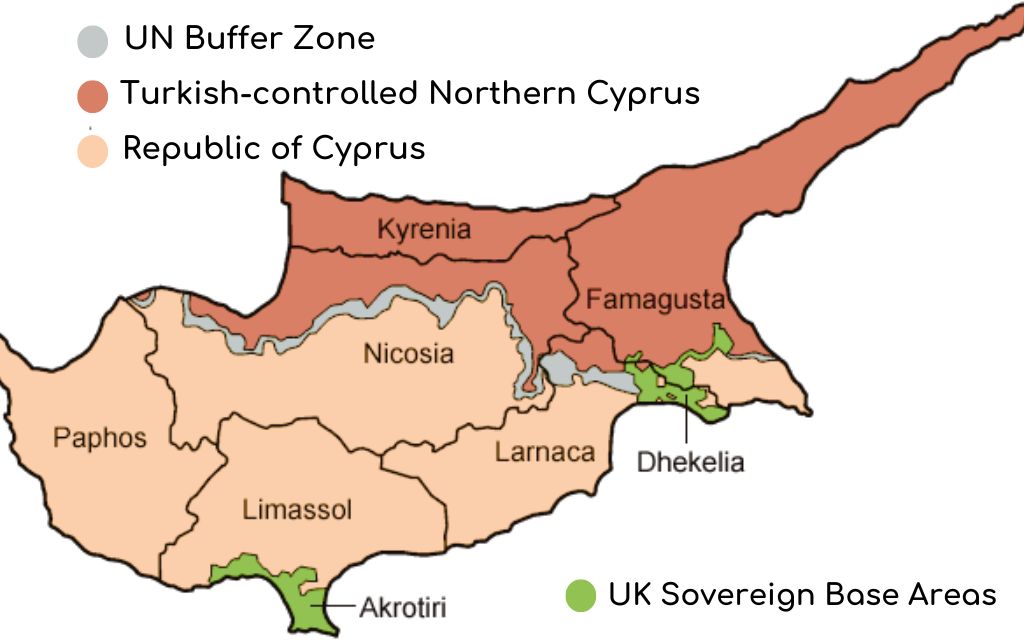 The Green Line in Cyprus is the UN Buffer Zone