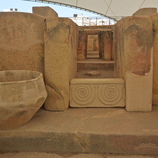Central Temple doorway, Tarxien Temples, Malta