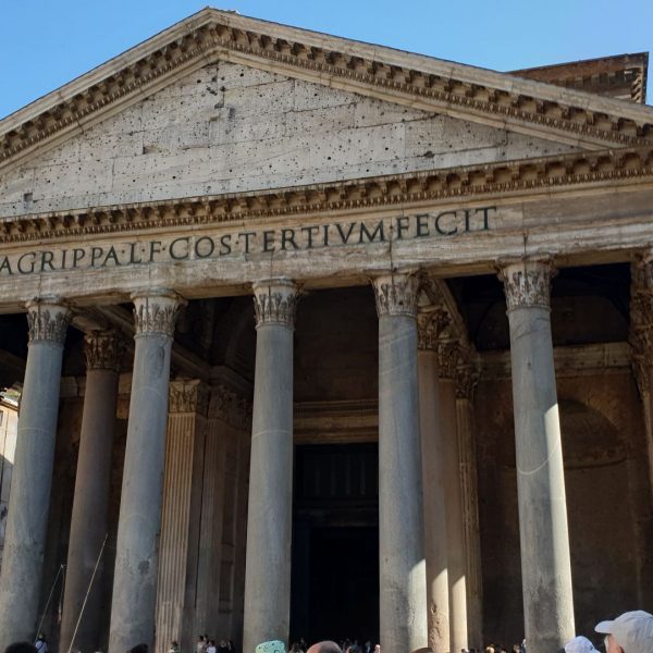 Front entrance for visiting the Pantheon, Rome