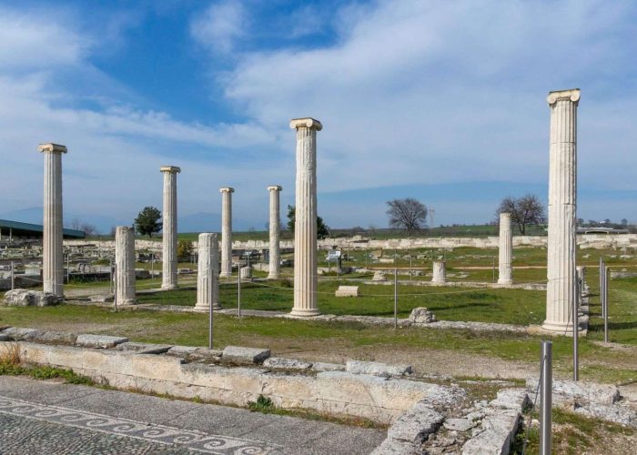 Archaeological site of ancient Pella in northern Greece, the birthplace of Alexander the Great