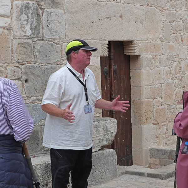 David Pearlman guiding a Take Me To Europe group in Cyprus